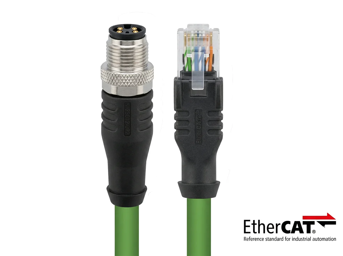 M12–RJ45 EtherCAT Kablosu